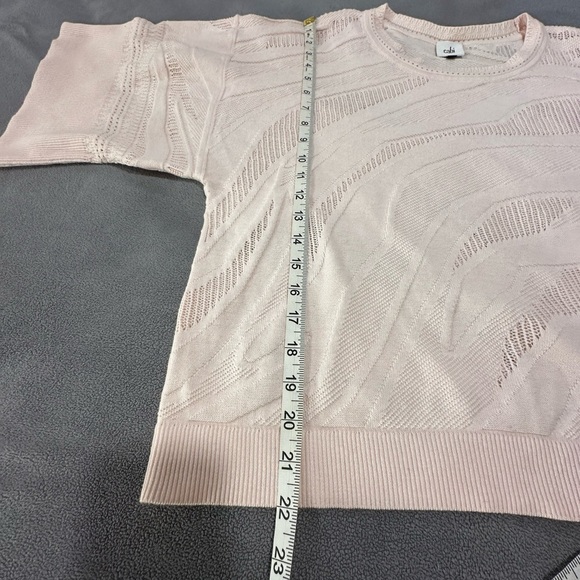 Cabi Women’s Baby pink boxy wide Oversized Flowy sleeves tunic sweater. Med. - Picture 3 of 13